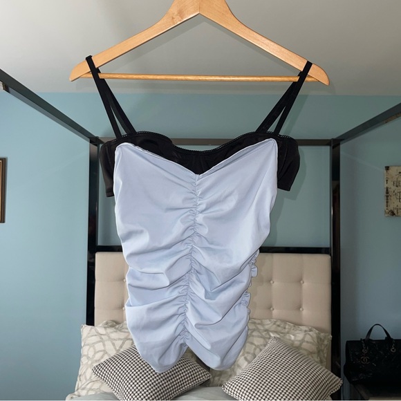 NWOT MIAOU Renzo Tube Top Baby Blue Bra Bralette Sweetheart {$195 MSRP} Medium - Picture 2 of 15